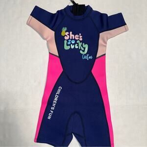 DIVE & SAIL Kids 2.5mm Warm Wetsuit One Piece UV Protection Summer Pool Vacation